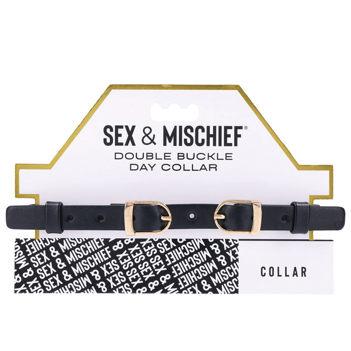 S&M Double Buckle Day Collar SS09854