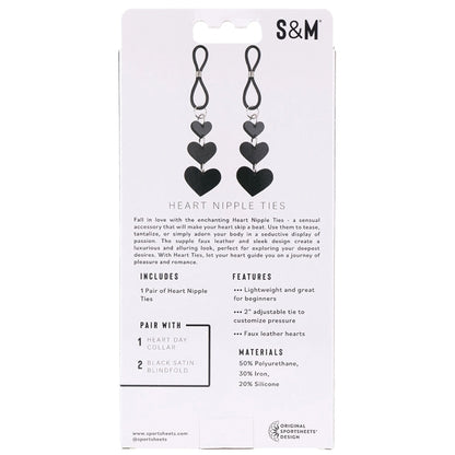 S&M Heart Nipple Ties