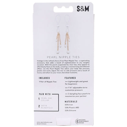 S&M Pearl Nipple Ties