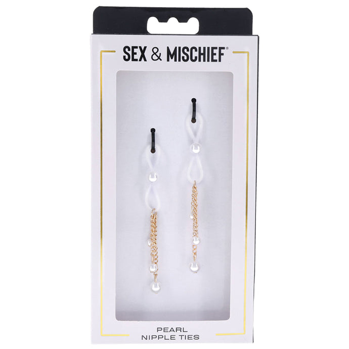 S&M Pearl Nipple Ties SS09858