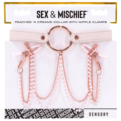 S&M Peaches Ôn CreaMe Collar with Nipp... SS09963