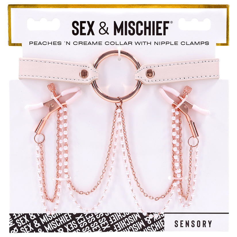 S&M Peaches Ôn CreaMe Collar with Nipp... SS09963