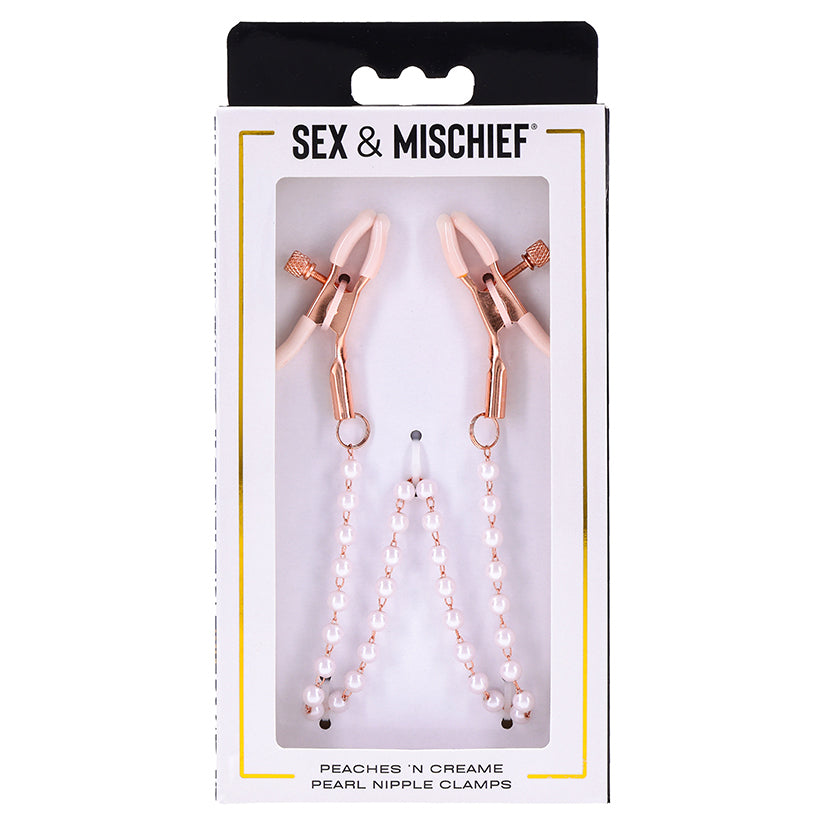 S&M Peaches Ôn CreaMe Pearl Nipple Cla... SS09964