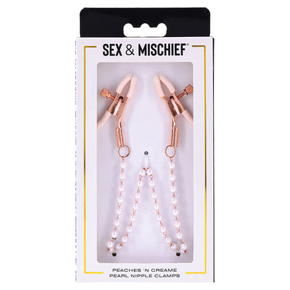 S&M Peaches Ôn CreaMe Pearl Nipple Cla... SS09964