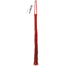 Load image into Gallery viewer, S&amp;M Red Rope Flogger SS100-42