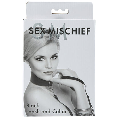 S&M Leash And Collar Set-Black SS10050