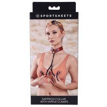 Load image into Gallery viewer, Saffron Collar with Nipple Clamps SS48041