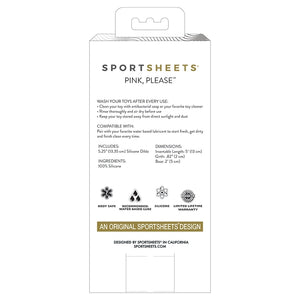 Sportsheets Merge Collection Please Silicone Dildo-Pink 5.25
