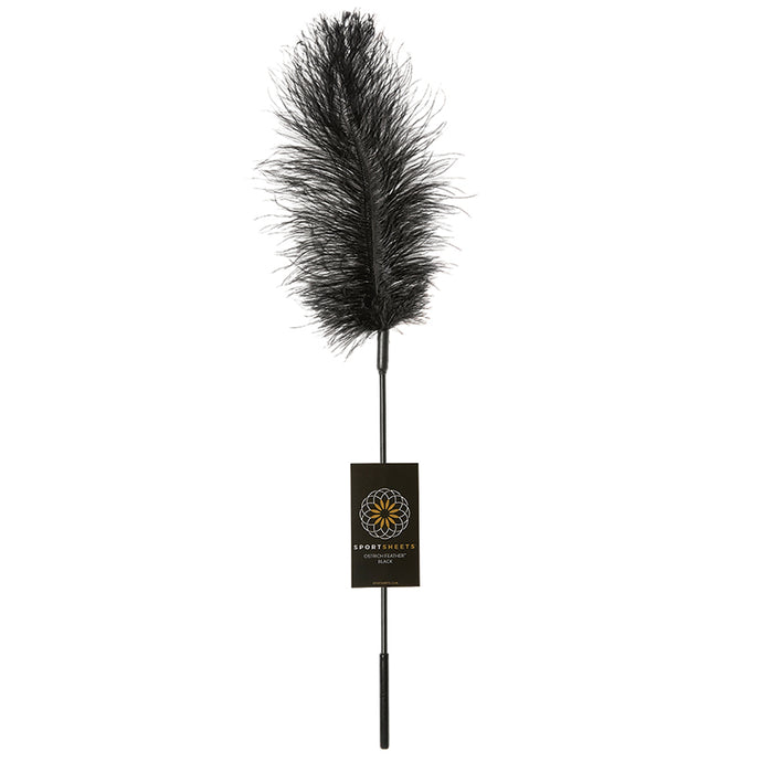 Sportsheets Ostrich Tickler-Black SS700-01
