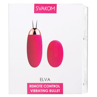 Svakom Elva Vibrating Bullet-Plum Red SCB-02-PMR