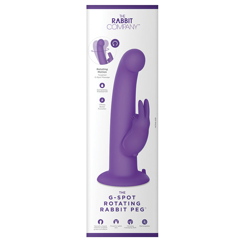 The Rabbit G-Spot Rotating Rabbit Peg-... TRC-024PUR