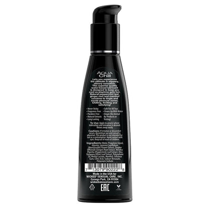 Wicked Aqua Chill Waterbased Cooling Sensation 4oz