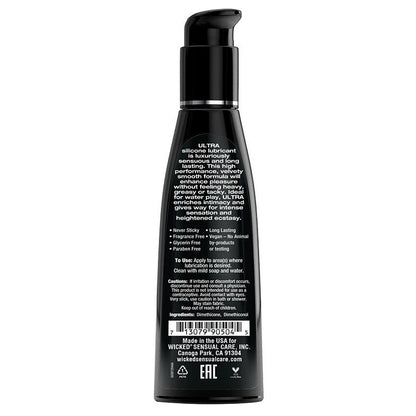 Wicked Ultra Silicone Lube Fragrance Free 4oz