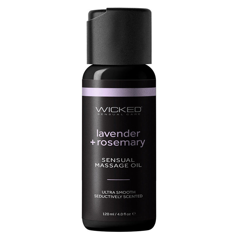 Wicked Sensual Care Sensual Massage Oil-Lavender and Rosemary 4oz