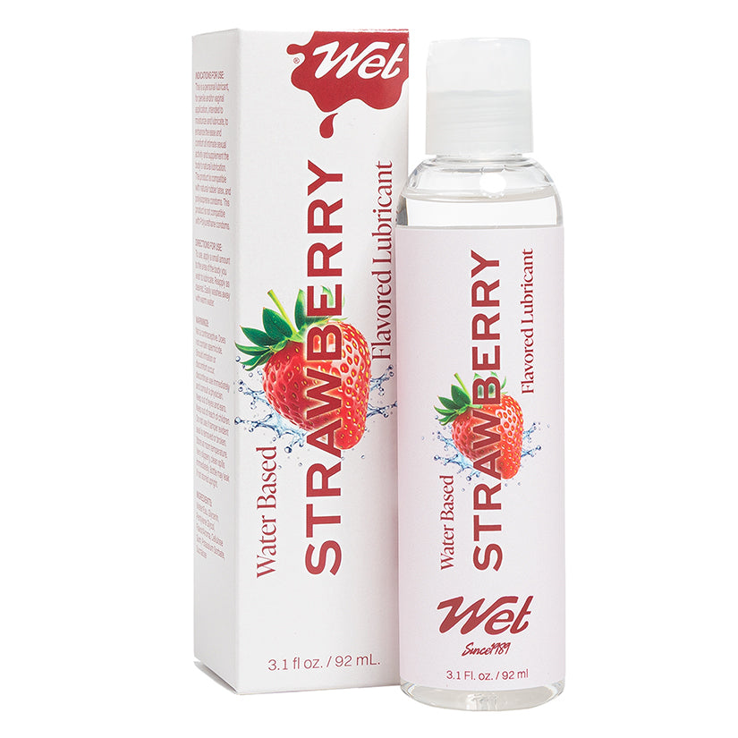 Wet Flavored Lubricant Strawberry 3.1oz