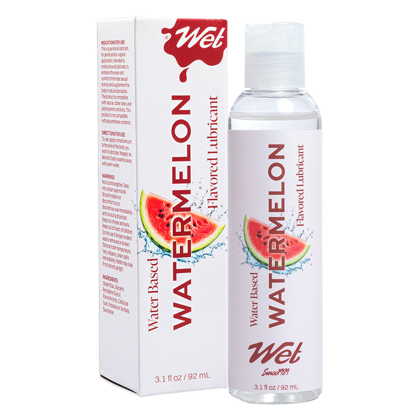Wet Flavored Lubricant Watermelon 3.1oz