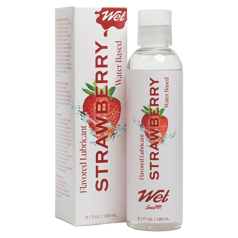 Wet Flavored Lubricant Strawberry 6.1oz