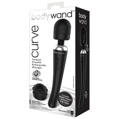 Bodywand Curve Rechargeable Wand-Black BW151