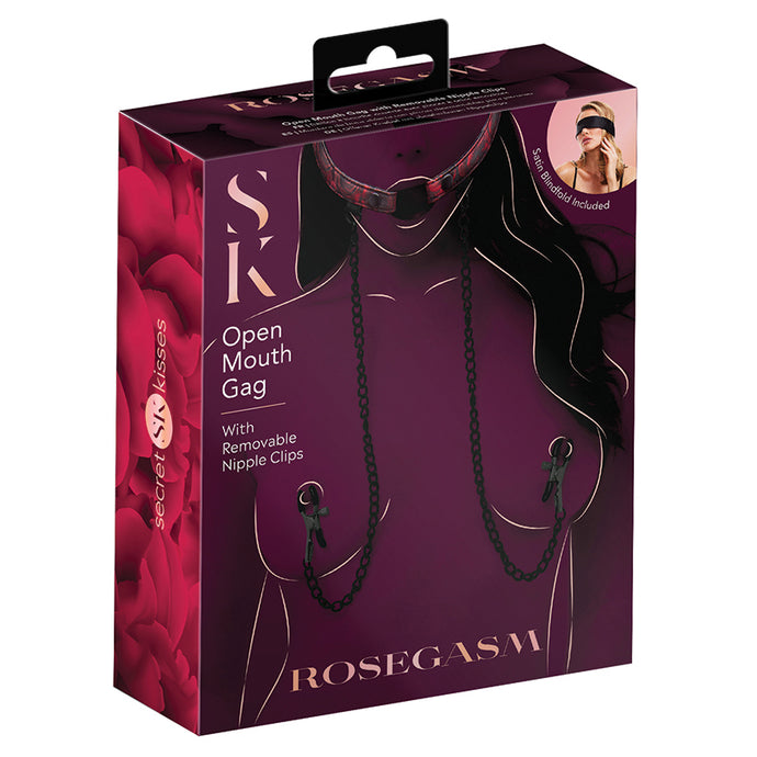 Secret Kisses Rosegasm Open Mouth Gag ... SK-1034