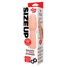 Load image into Gallery viewer, Size Up Realistic Penis Extender 2" SU403