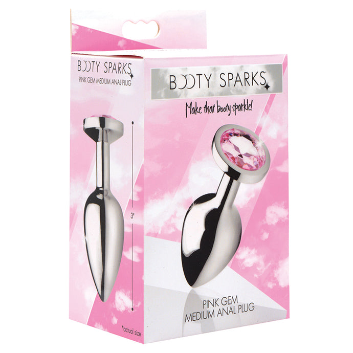 Booty Sparks Pink Gem Anal Plug-Medium AF631-Medium