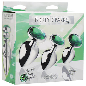Booty Sparks Emerald Gem Anal Plug Set LifestyleDistributing.com Booty Sparks Emerald Gem Anal Plug Set LifestyleDistributing.com