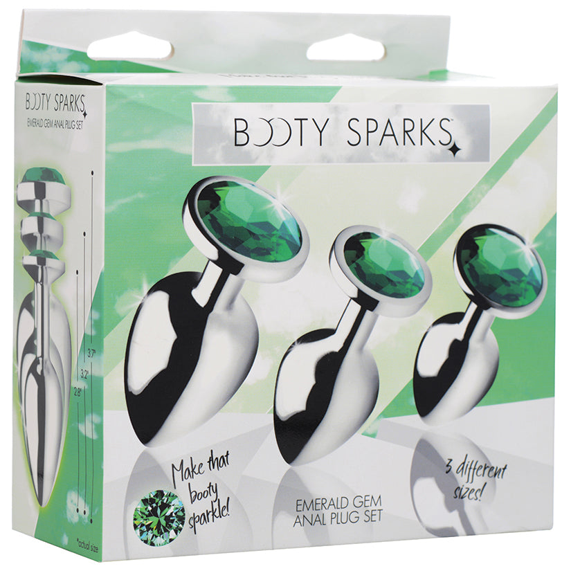 Booty Sparks Emerald Gem Anal Plug Set LifestyleDistributing.com Booty Sparks Emerald Gem Anal Plug Set LifestyleDistributing.com