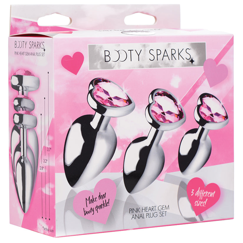 Booty Sparks Pink Heart Gem Anal Plug ... AG191