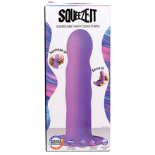 Load image into Gallery viewer, Squeeze-It Squeezable Wavy Dildo-Purpl... AG328-Purple