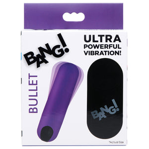 Bang Vibrating Bullet with Remote Cont... AG366-Purple