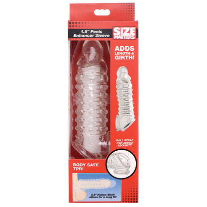 Size Matters Penis Enhancer Sleeve-Cle... AG576-Clear