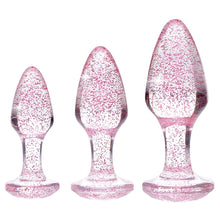 Load image into Gallery viewer, Booty Sparks Glitter Gem Anal Plug Set-Pink