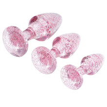 Load image into Gallery viewer, Booty Sparks Glitter Gem Anal Plug Set-Pink