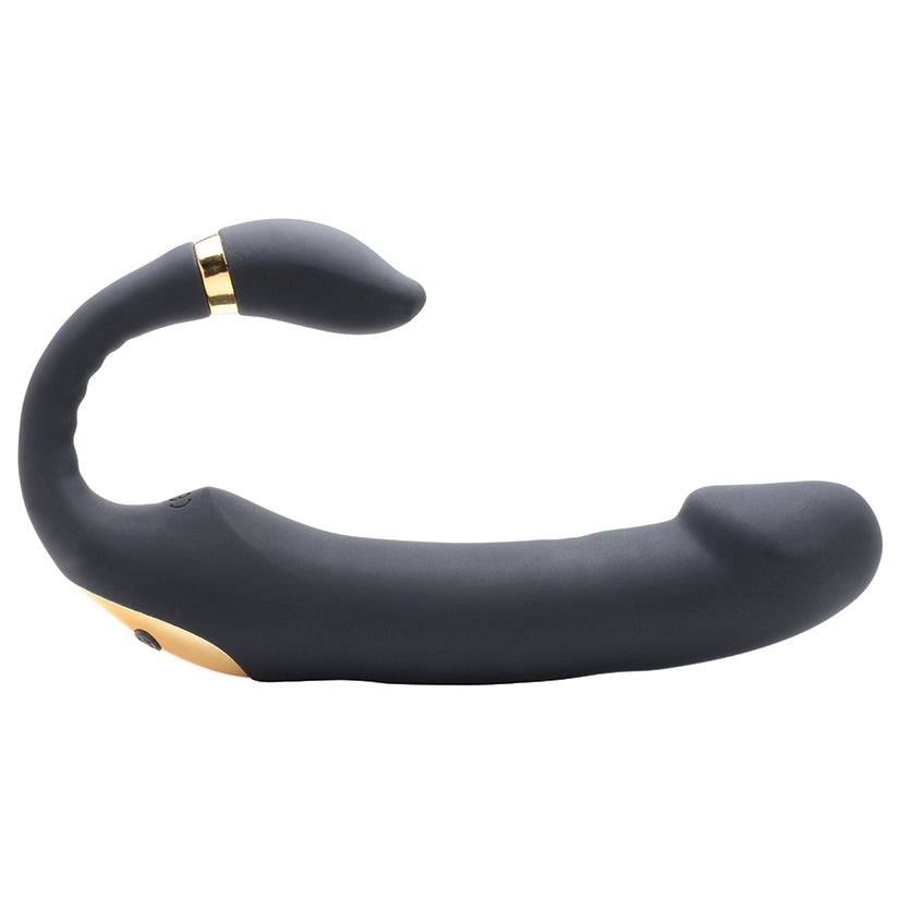 Inmi 10x Pleasure Pose Come Hither Silicone Vibrator with Poseable Clit Stim