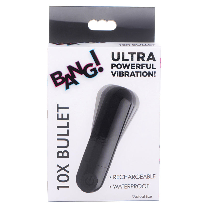 Bang! 10X Rechargeable Vibrating Metal... AG656-Black