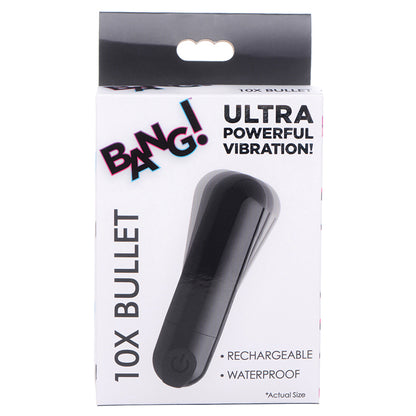 Bang! 10X Rechargeable Vibrating Metal... AG656-Black