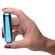 Load image into Gallery viewer, Bang! 10X Rechargeable Vibrating Metallic Bullet-Blue