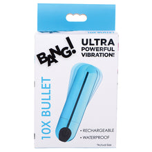 Load image into Gallery viewer, Bang! 10X Rechargeable Vibrating Metal... AG656-Blue