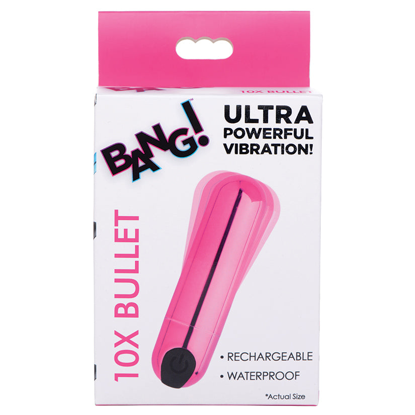 Bang! 10X Rechargeable Vibrating Metal... AG656-Pink