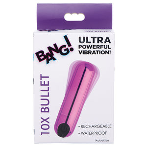 Bang! 10X Rechargeable Vibrating Metal... AG656-Purple