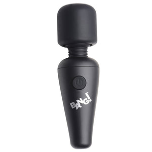 Bang! 10X Vibrating Mini Silicone Wand-Black