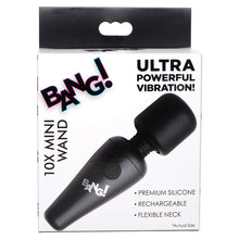 Load image into Gallery viewer, Bang! 10X Vibrating Mini Silicone Wand... AG786-Black