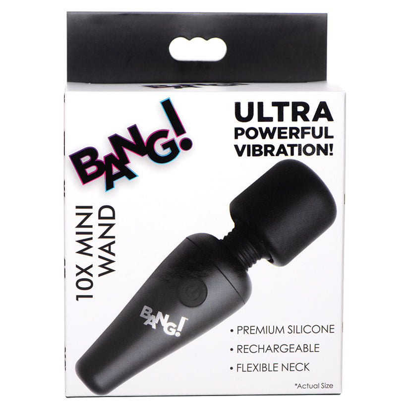 Bang! 10X Vibrating Mini Silicone Wand... AG786-Black