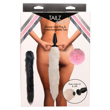 Load image into Gallery viewer, Tailz Silicone Anal Plug &amp; 3 Interchan... AG828