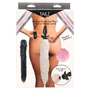 Tailz Vibrating Anal Plug & 3 Tails wi... AG829