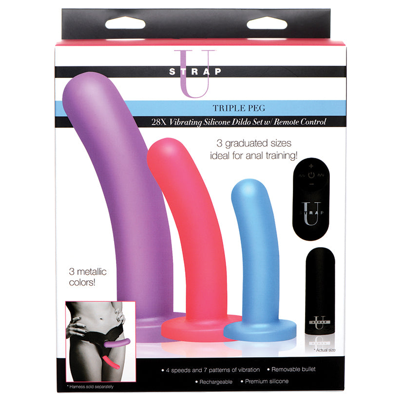 Strap U Triple Peg 28X Vibrating Silic... LifestyleDistributing.com Strap U Triple Peg 28X Vibrating Silic... LifestyleDistributing.com