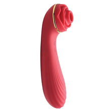 Load image into Gallery viewer, Bloomgasm Passion Petals 10X Silicone Suction Rose Vibrator-Red