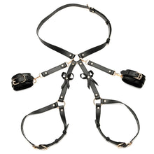 Load image into Gallery viewer, Strict Bondage Harness with Bows-Black XL-2XL