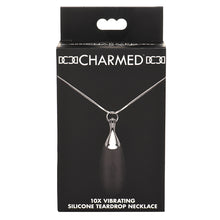 Load image into Gallery viewer, Charmed Vibrating Silicone Teardrop Ne... AH103