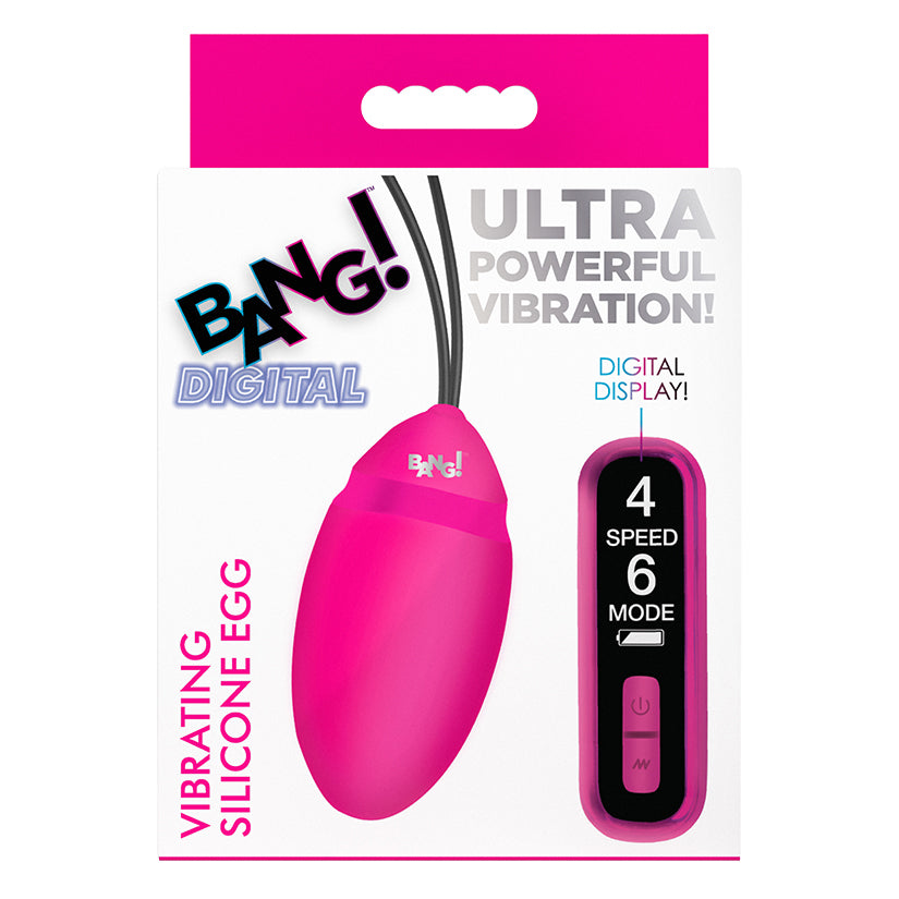 Bang! Vibrating Silicone Egg with Digital Remote